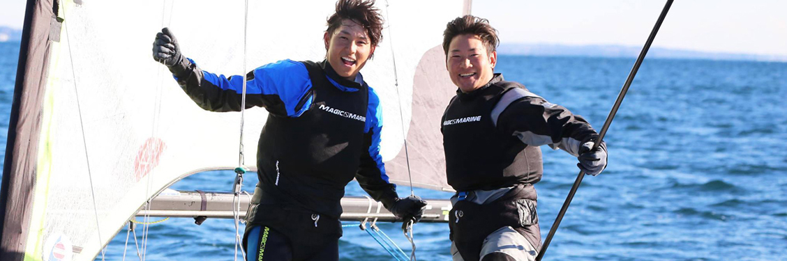湘南・江ノ島のマリンスポーツ/セーリング/ヨットのサポート選手「古谷信玄　八山慎司」